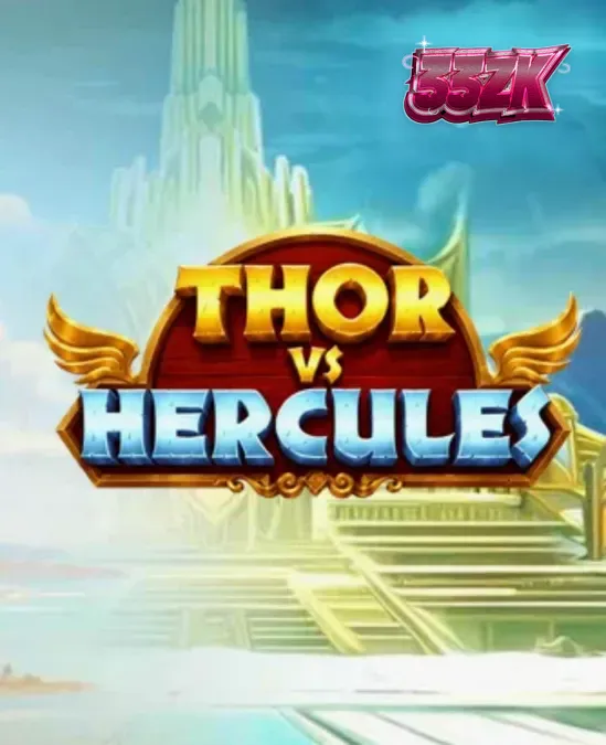 Tampilan visual slot Thor vs Hercules dengan latar belakang mitologi